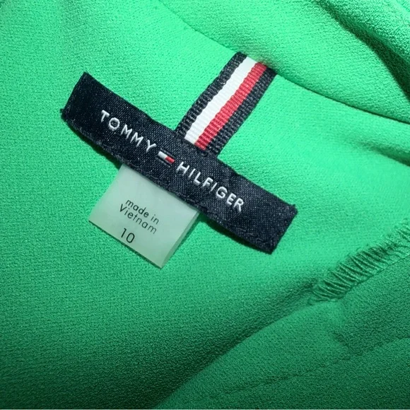 Tommy Hilfiger Green Dress with White Trim - Picture 4 of 6